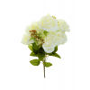 Selyemvirág csokor rózsa 56cm fehér