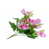 Selyemvirág csokor rózsa 5fej 31cm pink