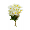 Selyemvirág csokor százszorszép 6fej 32cm fehér