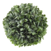 Selyemvirág gömb buxus púderes D25cm zöld