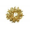 Selyemvirág leveles koszorú D26 arany