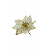 Selyemvirág mikulásvirág 10cm arany