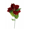 Selyemvirág mikulásvirág 1szálas 66cm piros/zöld