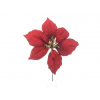 Selyemvirág mikulásvirág 25cm egyszálas közpes piros