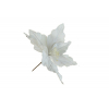 Selyemvirág mikulásvirág 25cm fehér