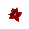 Selyemvirág mikulásvirág 27cm piros