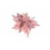 Selyemvirág mikulásvirág fej D23CM pink