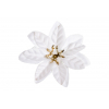 Selyemvirág mikulásvirágfej 10cm s/60 fehér