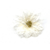 Selyemvirág mikulásvirágfej 20CM csipszes fehér
