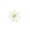 Selyemvirág mikulásvirágfej mini s/60 fehér/krém