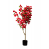 Selyemvirág murvafürt fa 120cm piros