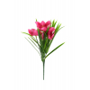 Selyemvirág nárciszcsokor 28 cm pink