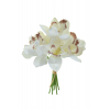 Selyemvirág orchidea csokor 27cm fehér