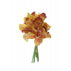 Selyemvirág orchidea csokor 27cm sárga