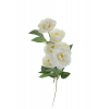 Selyemvirág peónia 60cm 6fej fehér