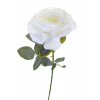 Selyemvirág rózsa 1szálas 70cm fehér