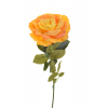 Selyemvirág rózsa 1szálas 70cm narancs