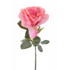 Selyemvirág rózsa 1szálas 70cm pink