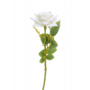 Selyemvirág rózsa 41cm fehér