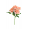 Selyemvirág rózsacsokor 27 cm barack