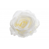 Selyemvirág rózsafej 10cm fehér