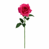 Selyemvirág rózsaszál 65cm pink