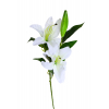 Selyemvirág szálas liliom 79cm fehér