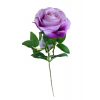 Selyemvirág szálas rózsa 56cm lila