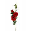 Selyemvirág szálas rózsa 78CM piros