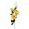 Selyemvirág szálas rózsa 78CM sárga
