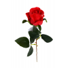 Selyemvirág szálas rózsa PU 41cm piros
