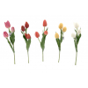 Selyemvirág tulipán 50cm 3fej piros