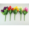 Selyemvirág tulipán csokor 30cm több szín
