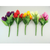 Selyemvirág tulipán csokor 30cm több szín