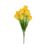 Selyemvirág crocus csokor 34cm 5fej sárga