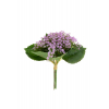 Selyemvirágcsokor 30 cm levéllel kötve lila