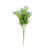 Selyemvirágcsokor leveles 32 cm h.kék