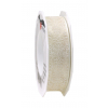 Szalag organza 25 mm - 20 m PARADISE krém