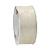 Szalag organza 40 mm - 20 m PARADISE krém