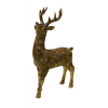 Szobor szarvas poly 18*8,5*27cm arany