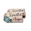 TÁBLA fa BILÉTA PÚDER RÓZSASZÍN SZERETLEK ANYA 3,7*6,9cm LV