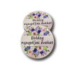 Tábla fa BOLDOG NYUGDÍJJAS ÉVEKET 7*7cm LV