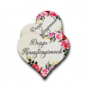 TÁBLA fa DRÁGA KERESZTANYÁMNAK SZÍV 7*7,7cm LV