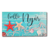 Tábla fa HELLO NYÁR TÜRKIZ FADESZKA 7,5*14 cm LV