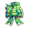 Tábla fa manómasni 6,7*6,7cm zöld