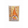 Tábla fa manós 6*8cm Welcome narancs