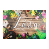 Tábla fa Nyitva-Zárva 29,5*20cm kertészes körbe barna