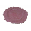 Tál plasztik D34 cm pink-barna