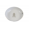 Tál porcelán fenyőfás D22 fehér