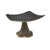 Tálca fém talpas 19*19*13 bronz